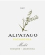 Familia Schroeder Alpataco Merlot 2007 Front Label