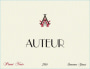 Auteur Wines Pinot Noir 2011 Front Label