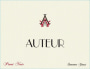Auteur Wines Pinot Noir 2013 Front Label
