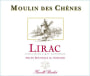 Chateau de Vaudieu Lirac Moulin des Chenes 2011 Front Label