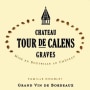 Famille Doublet Graves Chateau Tour de Calens 2013 Front Label