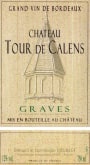 Famille Doublet Graves Chateau Tour de Calens Blanc 2011 Front Label