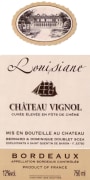 Famille Doublet Chateau Vignol Louisiane 2011 Front Label