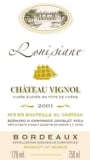 Famille Doublet Chateau Vignol Louisiane 2001 Front Label