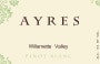 Ayres Pinot Blanc 2014 Front Label