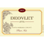 Deovlet Santa Barbara County Pinot Noir 2015 Front Label