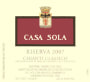 Fattoria Casa Sola Chianti Classico Riserva 2007 Front Label