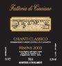 Fattoria Cinciano Chianti Classico Riserva 2003 Front Label