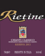 Fattoria di Rietine Chianti Classico Riserva 2011 Front Label