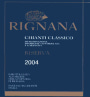 Fattoria di Rignana Chianti Classico Riserva 2004 Front Label