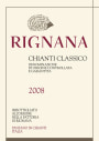 Fattoria di Rignana Chianti Classico 2008 Front Label