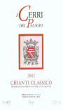 Fattoria il Palagio Chianti Classico I Cerri 2002 Front Label