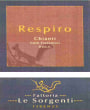 Fattoria Le Sorgenti Chianti Colli Fiorentini Respiro 2006 Front Label
