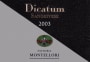 Fattoria Montellori Toscana Dicatum 2003 Front Label