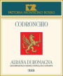 Fattoria Monticino Rosso Albana di Romagna Codronchio 2010 Front Label