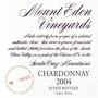 Mount Eden Vineyards Estate Chardonnay (1.5L Magnum) 2004 Front Label