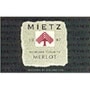 Mietz Cellars Merlot 1997 Front Label