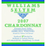 Williams Selyem Hawk Hill Vineyard Chardonnay 2007 Front Label