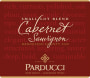 Parducci Small Lot Cabernet Sauvignon 2008  Front Label