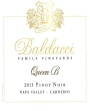 Baldacci Family Vineyards Queen B Pinot Noir 2013 Front Label