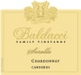 Baldacci Family Vineyards Sorelle Chardonnay 2013 Front Label