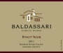 Baldassari Family Wines Pinot Noir 2011 Front Label