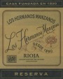 Finca Fernandez de Manzanos Los Hermanos Manzanos Reserva 2010 Front Label