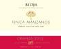 Finca Fernandez de Manzanos Finca Manzanos Crianza 2012 Front Label
