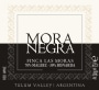 Finca Las Moras Mora Negra 2009 Front Label
