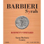 Barbieri Wine Company Rodneys Vineyard Syrah 2010 Front Label