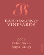 Bardessono Vineyards Petite Sirah 2006 Front Label