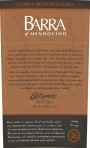 Barra of Mendocino Coro Mendocino Red 2009 Front Label