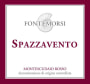 Fontemorsi Organic Winery Montescudaio Spazzavento Rosso 2011 Front Label