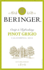 Beringer Pinot Grigio 2014 Front Label