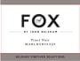 Foxes Island Wines Fox by John Belsham Vineyard Selections Pinot Noir 2014 Front Label