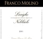 Bodega Dante Robino Langhe Nebbiolo 2011 Front Label