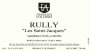 Francois D'Allaines Rully Les Saint-Jacques 2005 Front Label