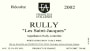 Francois D'Allaines Rully Les Saint-Jacques 2002 Front Label