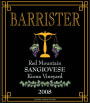 Barrister Winery Kiona Estate Sangiovese 2008 Front Label