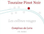 François-Xavier Barc - Complices de Loire Touraine Les Collines Pinot Noir Rouges 2013 Front Label