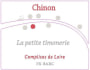 François-Xavier Barc - Complices de Loire Chinon La Petite Timonerie 2013 Front Label