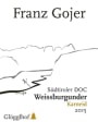 Franz Gojer Alto Adige Sudtirol Karneid Weissburgunder 2015 Front Label