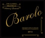 Fratelli Antonio & Raimondo Barolo 2012 Front Label