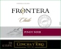 Frontera Concha y Toro Pinot Noir 2015 Front Label