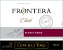 Frontera Concha y Toro Pinot Noir 2013 Front Label