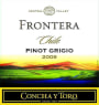 Frontera Concha y Toro Pinot Grigio 2009 Front Label