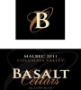 Basalt Cellars Malbec 2011 Front Label