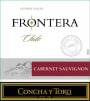 Frontera Concha y Toro Cabernet Sauvignon 2014 Front Label