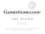 Gabrielskloof The Blend 2012 Front Label