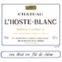 Chateau L'Hoste-Blanc Bordeaux Rouge 1997 Front Label